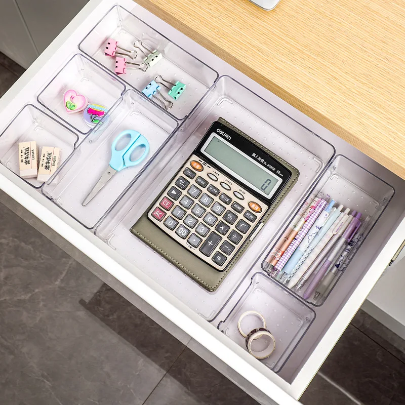 

Office Desk Drawer Compartmentalization Storage Box Wardrobe Cabinets Dresser Makeup Jewelry Organizer