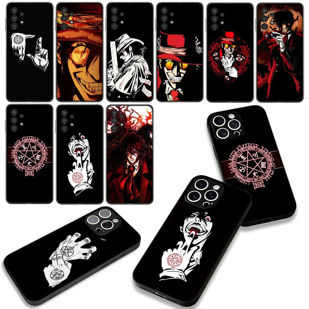 Мягкий чехол Alucard Hellsing для OPPO A80 A40 A60 A38 A79 A16 A17 A58 A78 A94 A95 A57 A15 A96 A74 A53