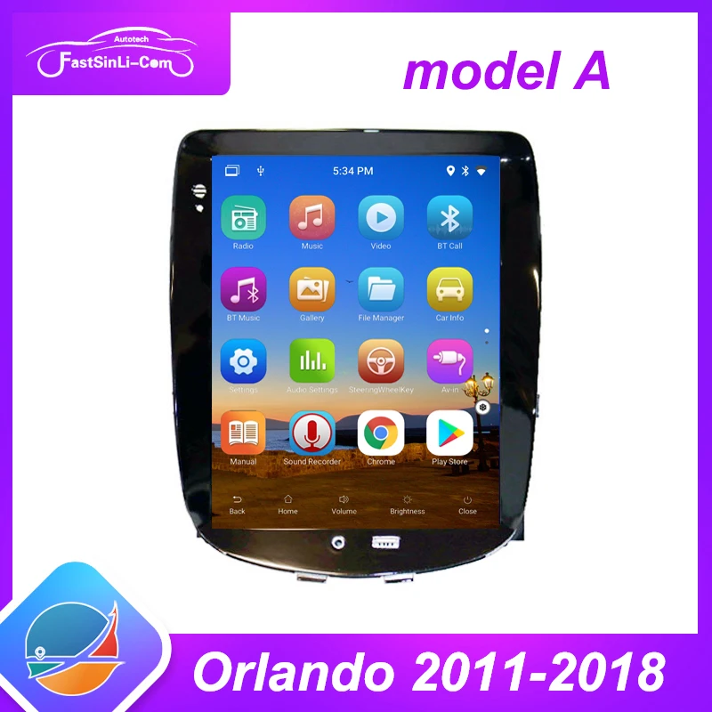 Стильное автомобильное радио для Chevrolet Orlando 2011 - 2015 Tesla стиль экран Мультимедиа