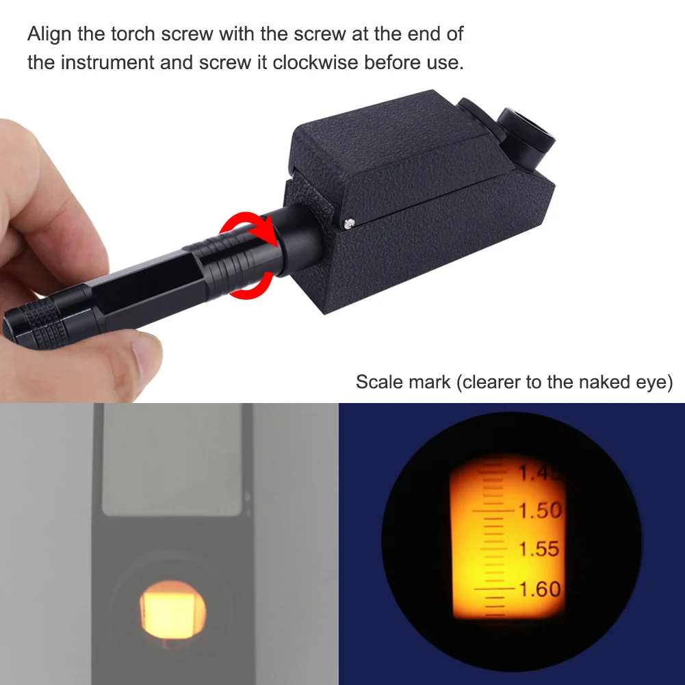 Фотохромный драгоценный камень рефрактометр 1 30-1 81