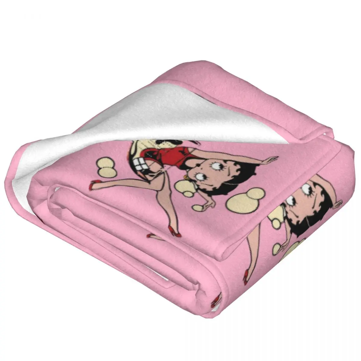 Шерстяные одеяла в стиле панк для девочек B-Betty Boops забавные с героями