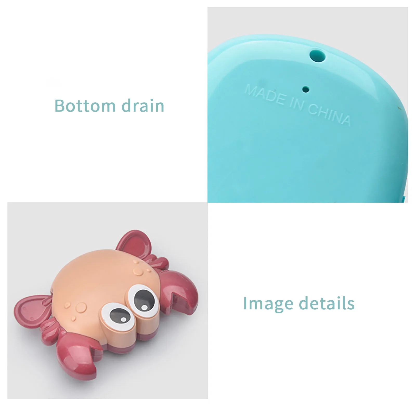 Baby Cute Bath Toy Bathroom Playing Water Floating Winding Clockwork Toy Swimming Crab Yacht Bath Children's Bath Set Baby Toys