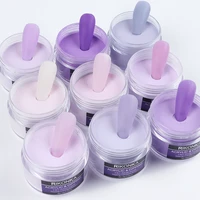 9 bottlesset purple gradient acrylic powder nail art 3d carved powder professional manicure pigment dust for nail tip extension