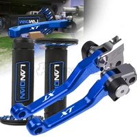 xt logo dirt bike brake clutch levers handle hand grip for yamaha xt225 87 10 xt250 05 17 xt250x 06 17 xtz250 06 17 xtz125 03 16