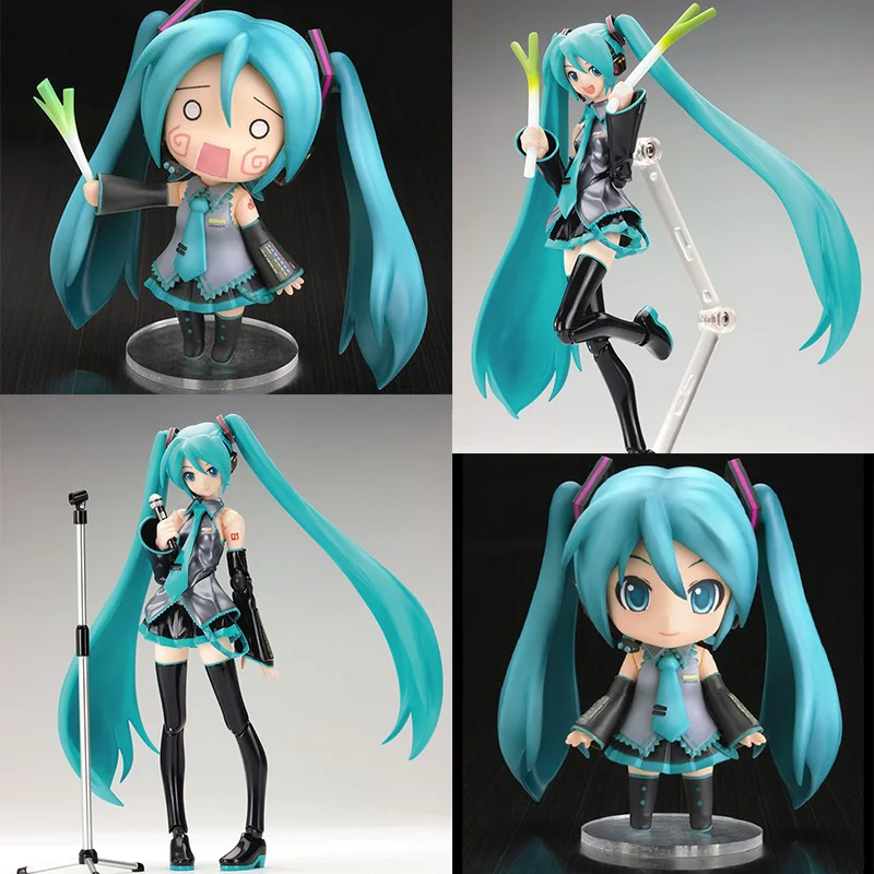 

Hatsune Miku 33 Action Hatsune Miku Figure Figma 014 Q Posket Change Face Collection Model Toys Doll Gift For Kids