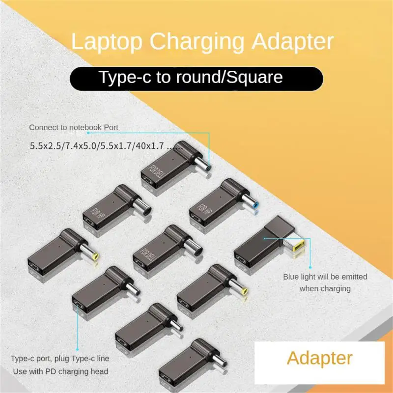 

PD 100W Laptop Power Charger Adapter 5A 20V Interface Connector Female Type-C To DC Male Jack Plug Converter For Lenovo/HP/DELL