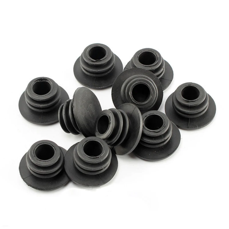

10Pcs 22mm Bike Handlebar Bar End Plugs End Caps Mountain Bike Rubber Grips For Road Grip Mountain Grips (Black)