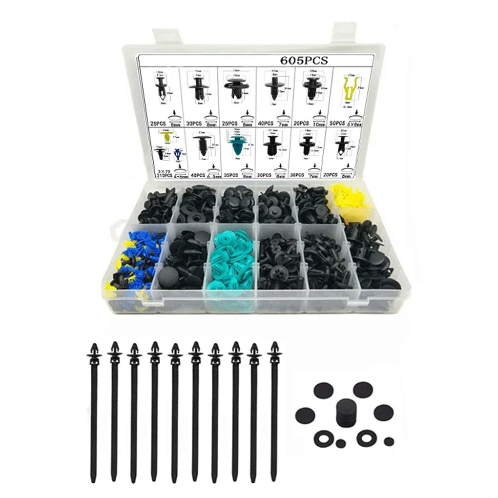 

1 Set Bumper Rivet Belt Professional Useful Auto Spare Parts Premium Serviceable Easy to Install Car Fittings Kit