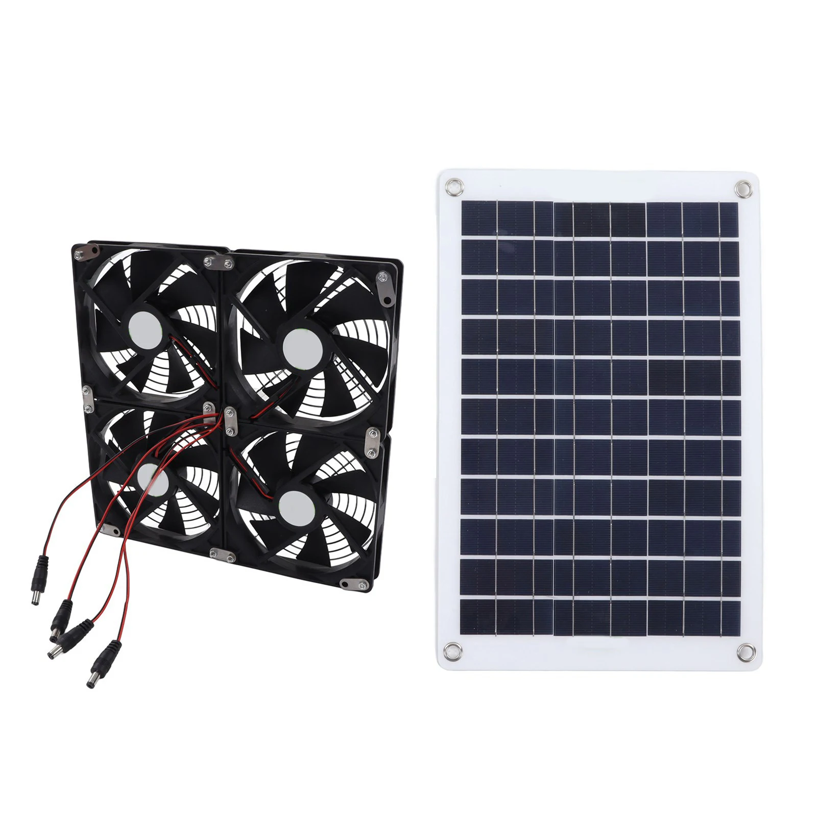 

Комплект вентиляторов на солнечной панели 18 в 50 Вт, портативный вентилятор на солнечной батарее, вентилятор на солнечной батарее для курятника, теплицы, навес для домашнего питомца, вытяжка окон