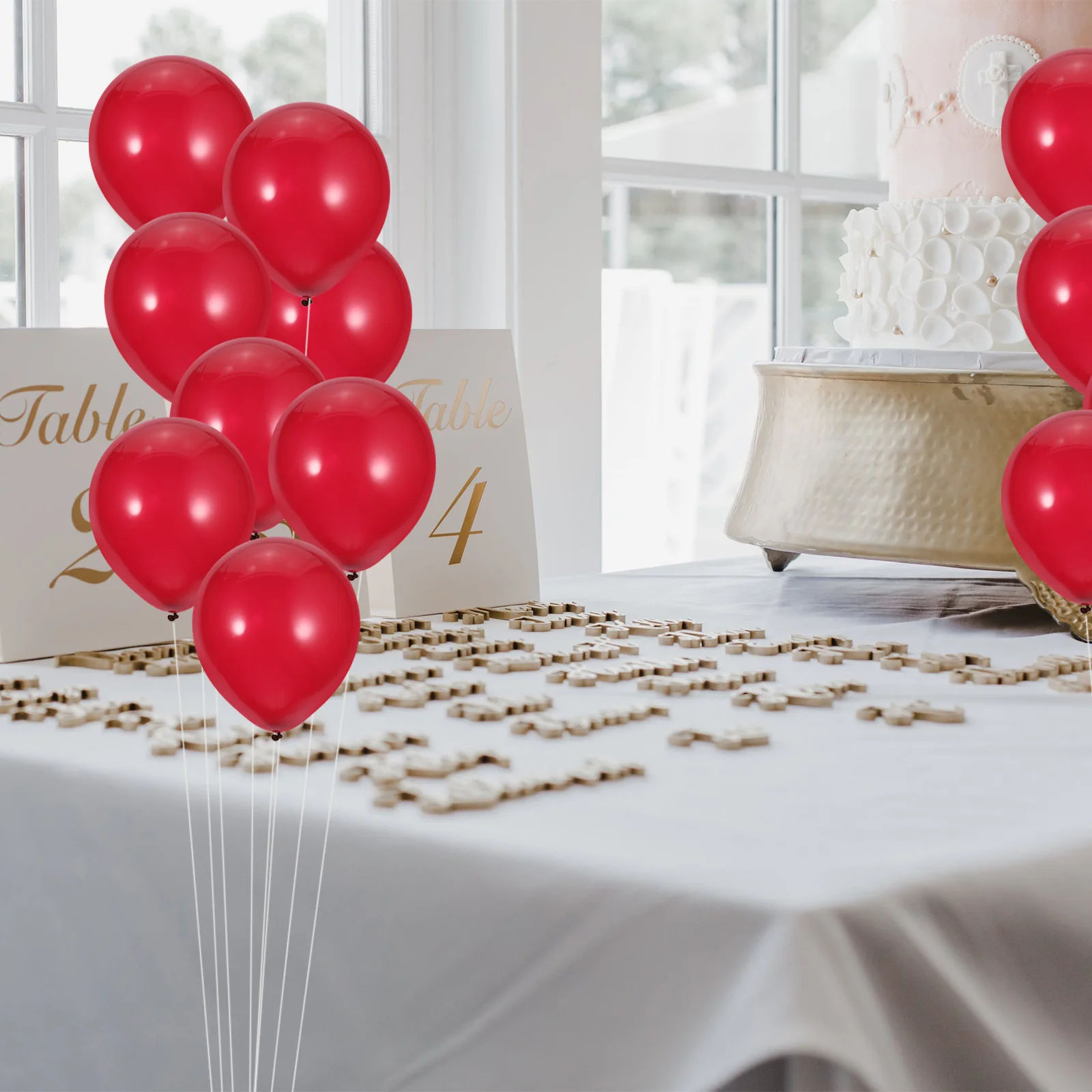 

100pcs Balloon Decorative Wedding Garnet Latex Balloons Wedding Balloon Set Wedding Decor Balloon for Home Room Cafe Shop
