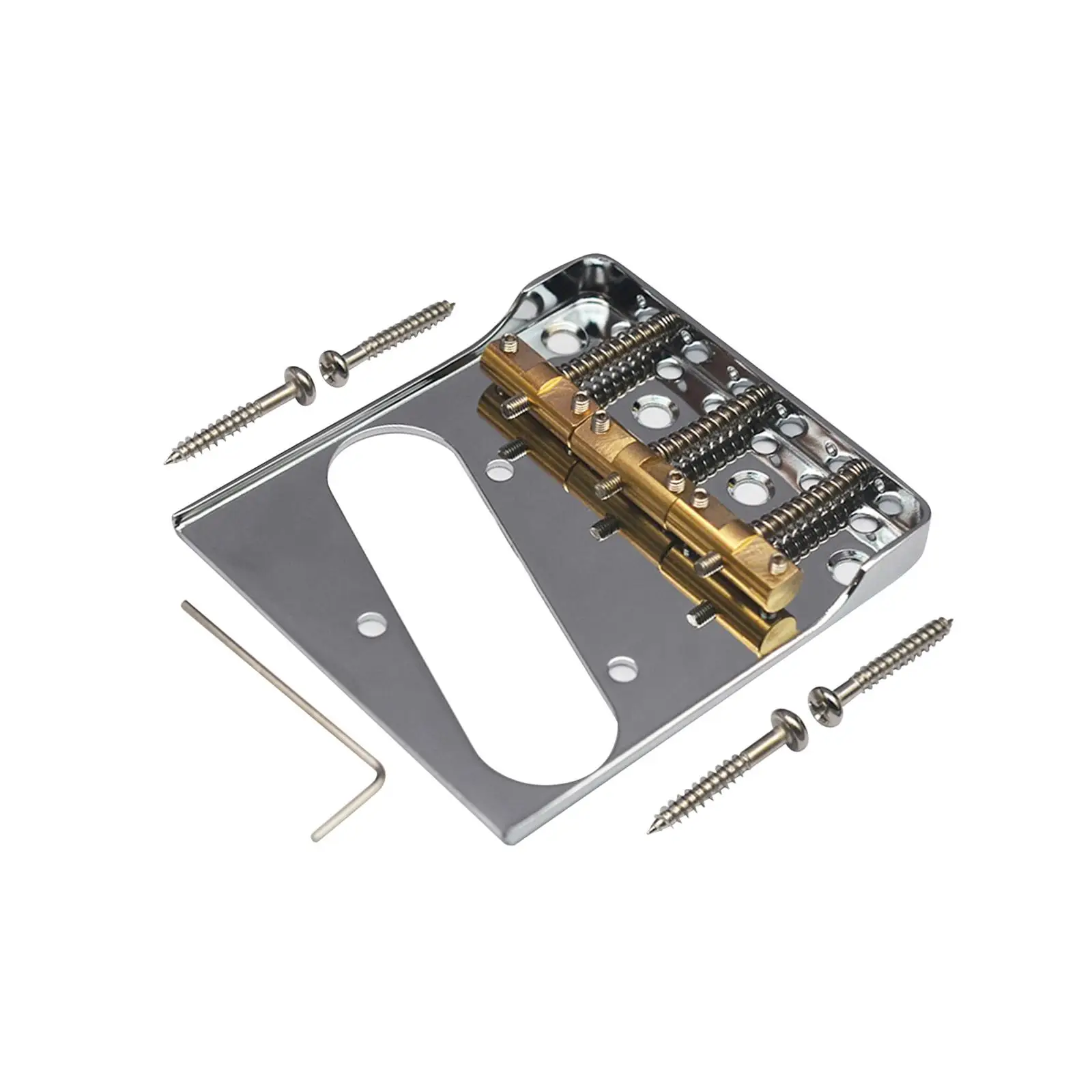 

Guitar Bridge with 3 Saddles replacement part for Bass Acoustic Classical Guitar