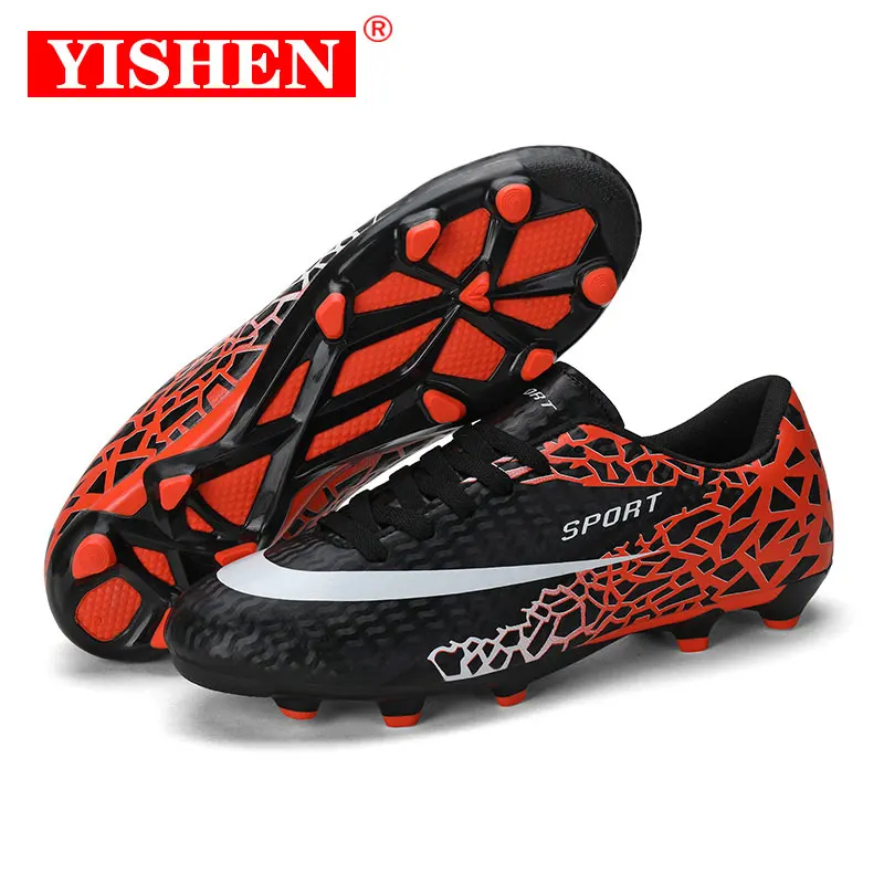 YISHEN Kids Soccer Shoes Turf Indoor Cleats Football Shoes Training Sneakers FG/TF Soccer Cleats Sneakers Men Chaussure De Foot