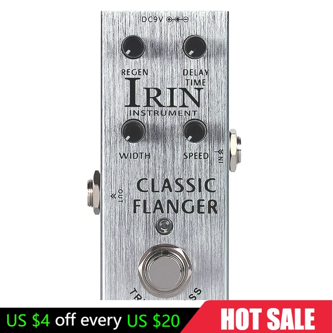 

IRIN AN-13 Flanger Guitar Effect Pedal Metallic Flange & Rapid Tremulous Vibrato Sounds with BBD Circuit for Electric Guitar