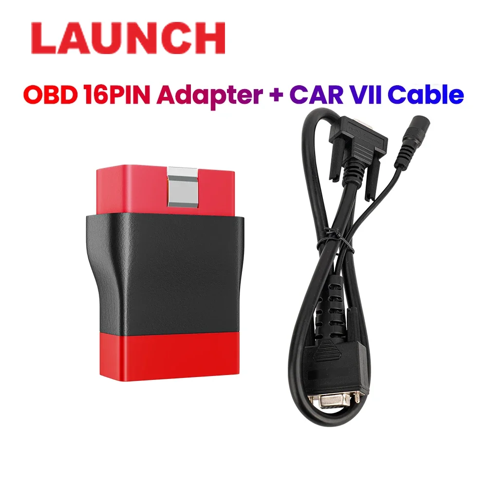 Фото Адаптер LAUNCH X431 OBD2 16pin CAR VII с кабелем, совместимый с CRP919E BT, X431 PRO V5.0, PRO TT, PRO3S+ V5.0, PRO3 ACE и т.д. №1