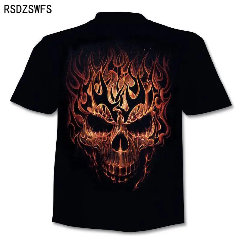 

Summer T-shirt Top Homme Clothing Brand Violent Motorcycle T-shirt Punk T-shirt Knight Shirt 3d T-shirt Men Casual retro hip Hop