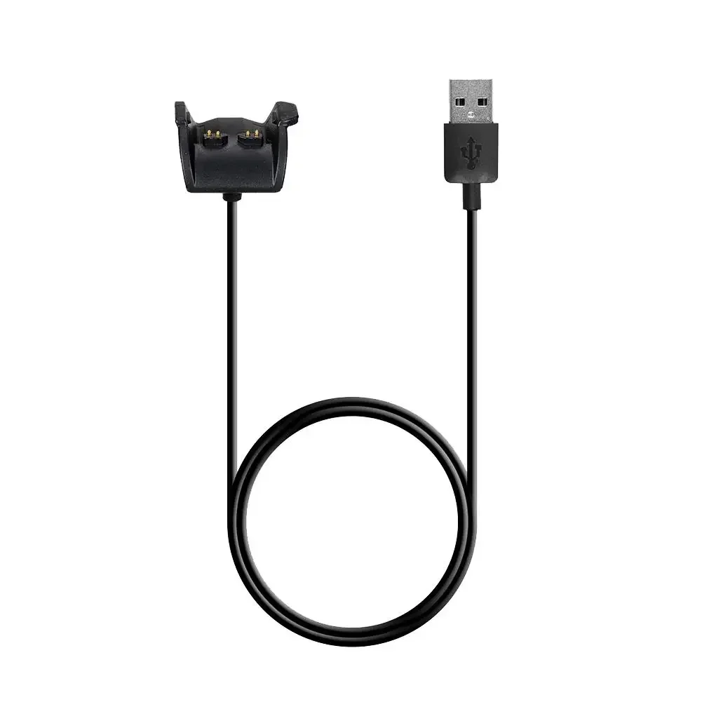 Фото Зарядное устройство USB 1M для быстрой зарядки Vivosmart HR HR+ Approach X40, прочный зарядный кабель для Garmin vivosmart HR №1