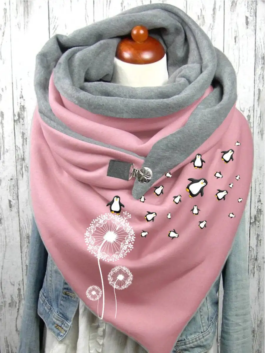 

Women's Dandelion Penguin Scarf And Shawl