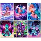 DIY алмазная живопись аниме девушка вышивка персональный портрет мультфильм мозаика картина женский Декор подарок