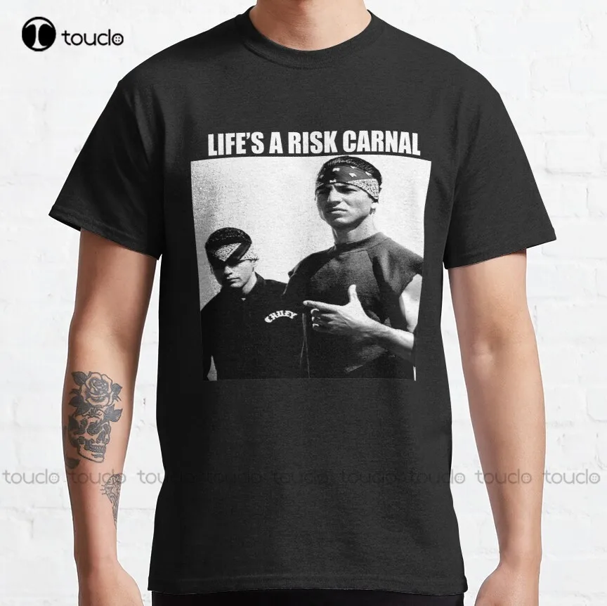 

Классическая Мужская хлопковая футболка Life'S A риск, Винтажная футболка унисекс с принтом крови в крови