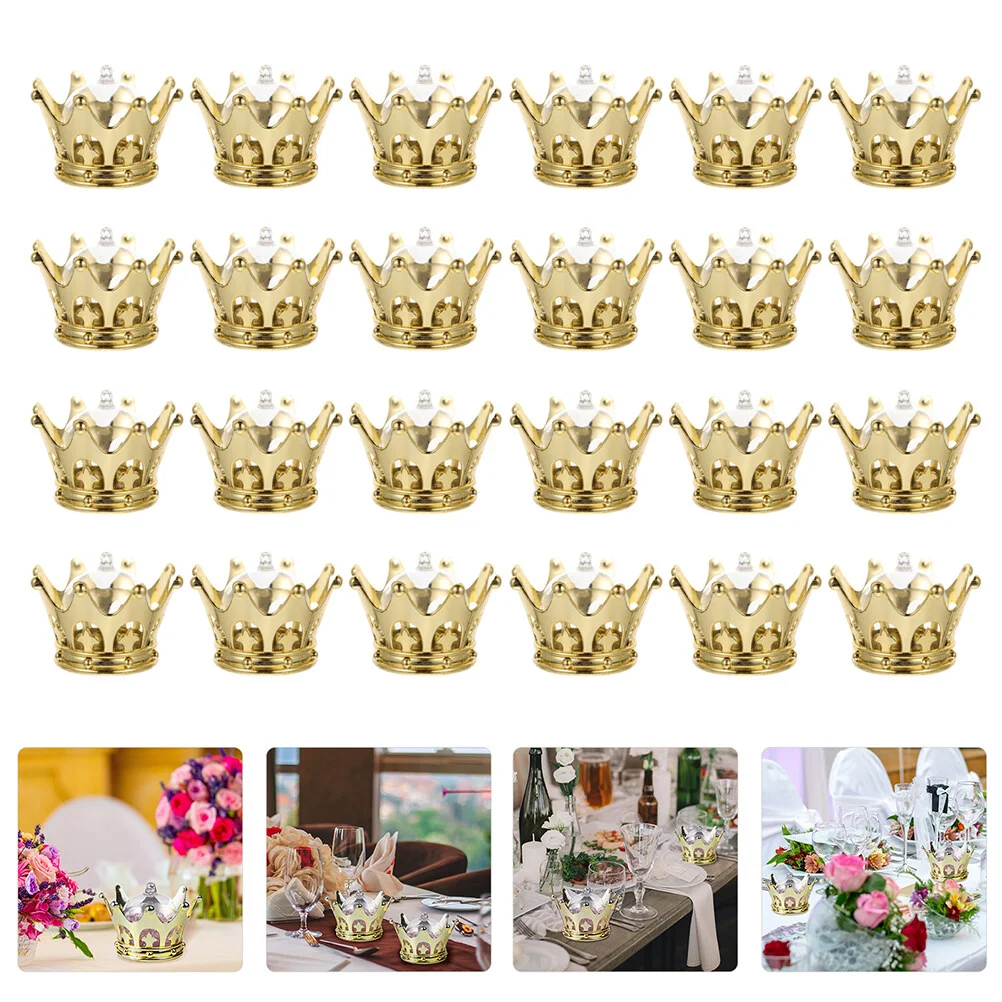 

24 Pcs Candy Box Boy Gift Containers Wedding Treat Cases Decorative Cake Stand Chic Holders Plastic