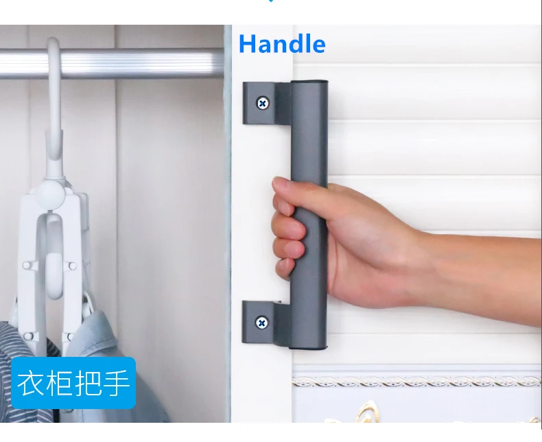

500pcs Balcony sliding door handle Aluminum Alloy Push and Pull Door handle plastic steel door and window handler