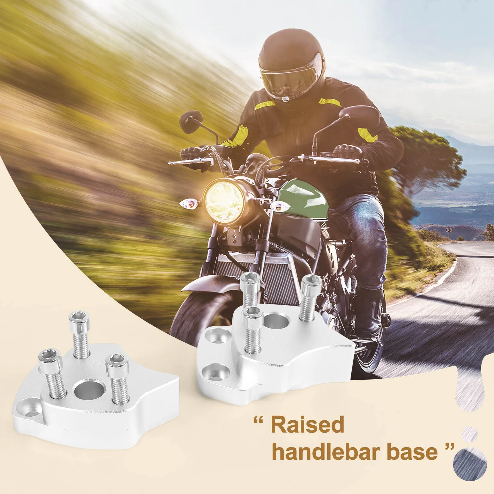 Рулевой подъемник 25 мм для Yamaha FJR1300 FJR 1300 2001-2005 серебряные рулевые подъемники