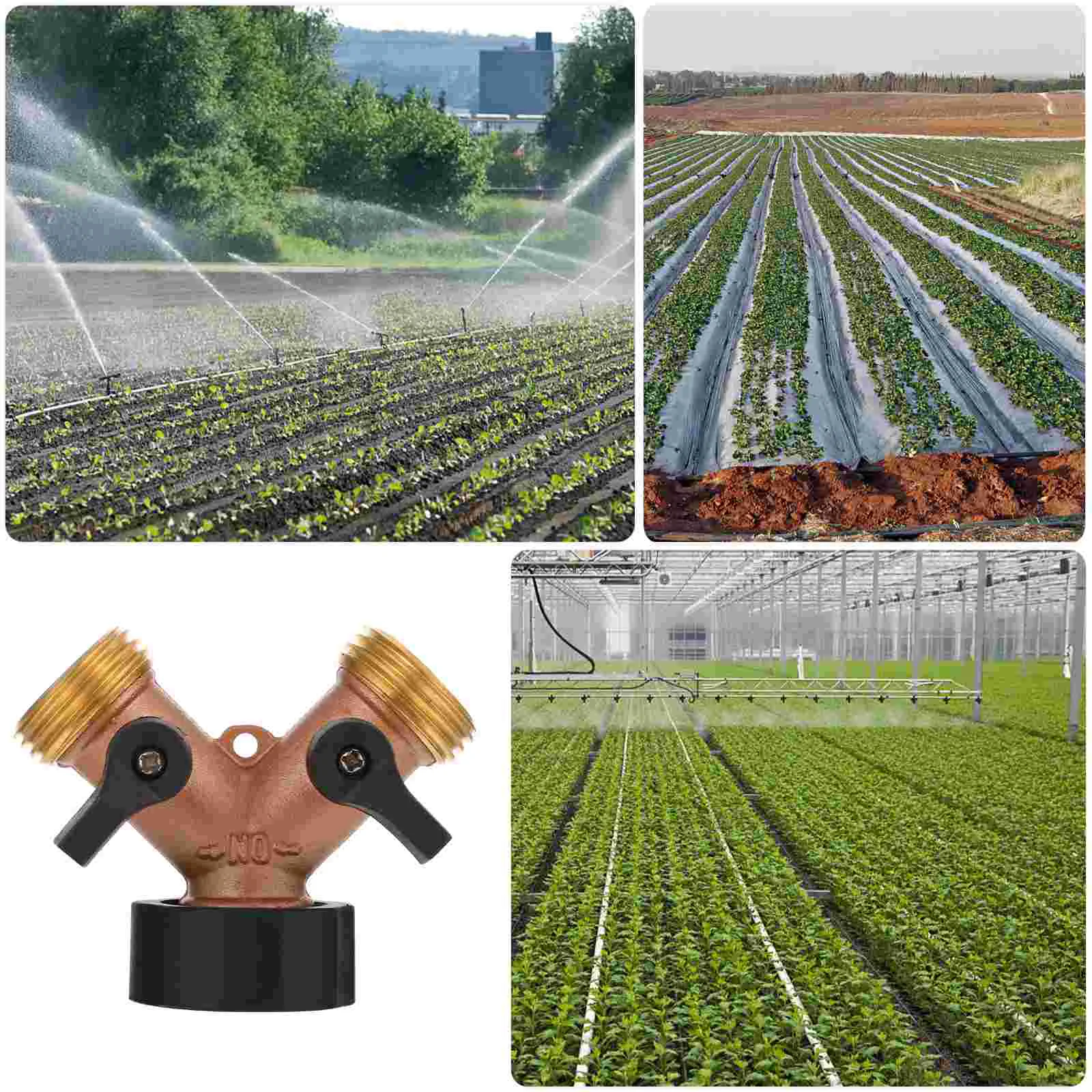 

Irrigation Hose Connector Water Pipe Garden Hose Connector Tap 2 Way Splitter (3/4" American style)