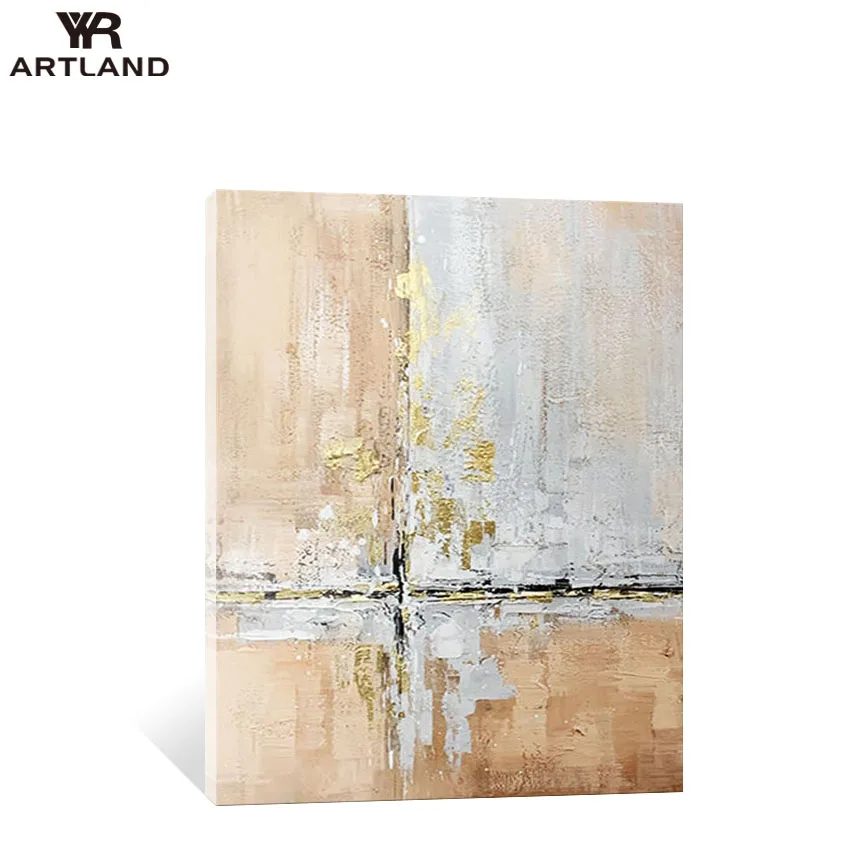 

Уникальный дизайн, абстрактная Золотая живопись для интерьера, ручная работа, масляная живопись на холсте, настенный плакат, рисование картины для комнаты