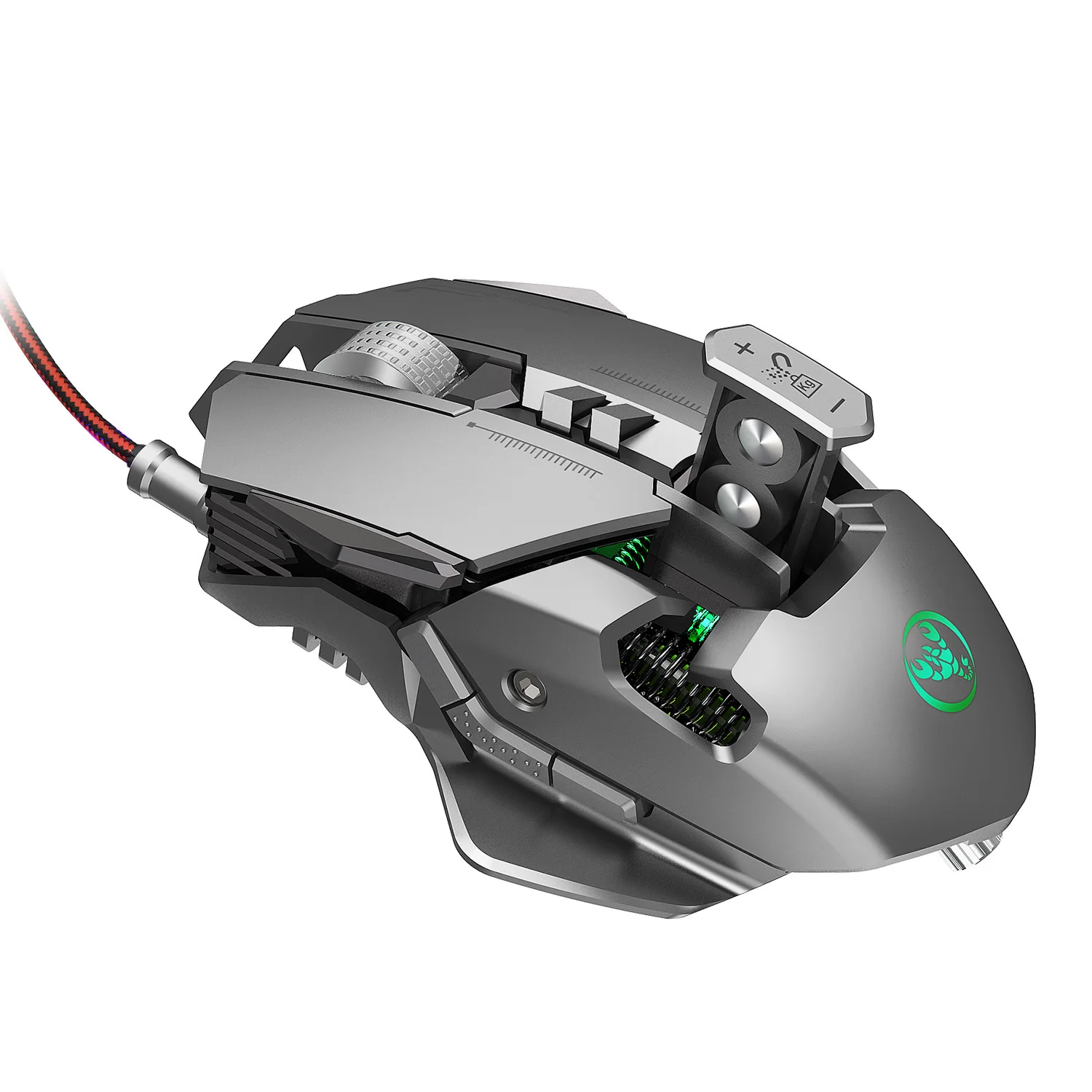 

Professional Gaming Mouse 6400 DPI Full 7 Programmable Buttons RGB LED Optical USB Wired Game Mice for Laptop PC Gamer