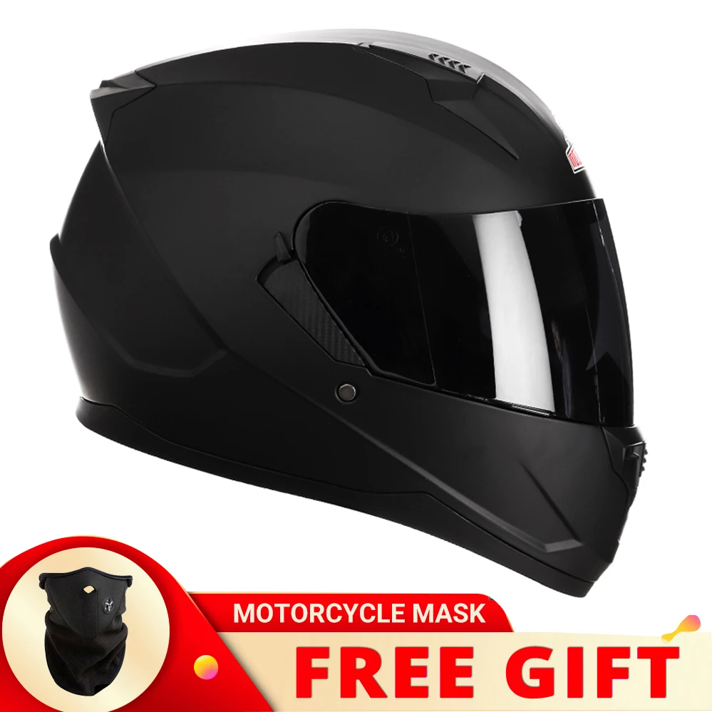 

Personality Motorcycle Helmet Double Lens Full Face High Quality DOT Approved Moto cascos Motociclistas capacete Men Women