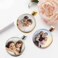 photo customized pendant personalized necklace diy private custom photo pendant birthday gift for baby for family members