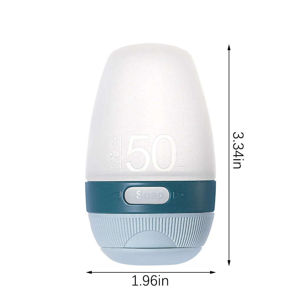 

Пустая пластиковая бутылка-пульверизатор, портативная многоразовая дорожная бутылка с крышкой, 50 мл, синяя