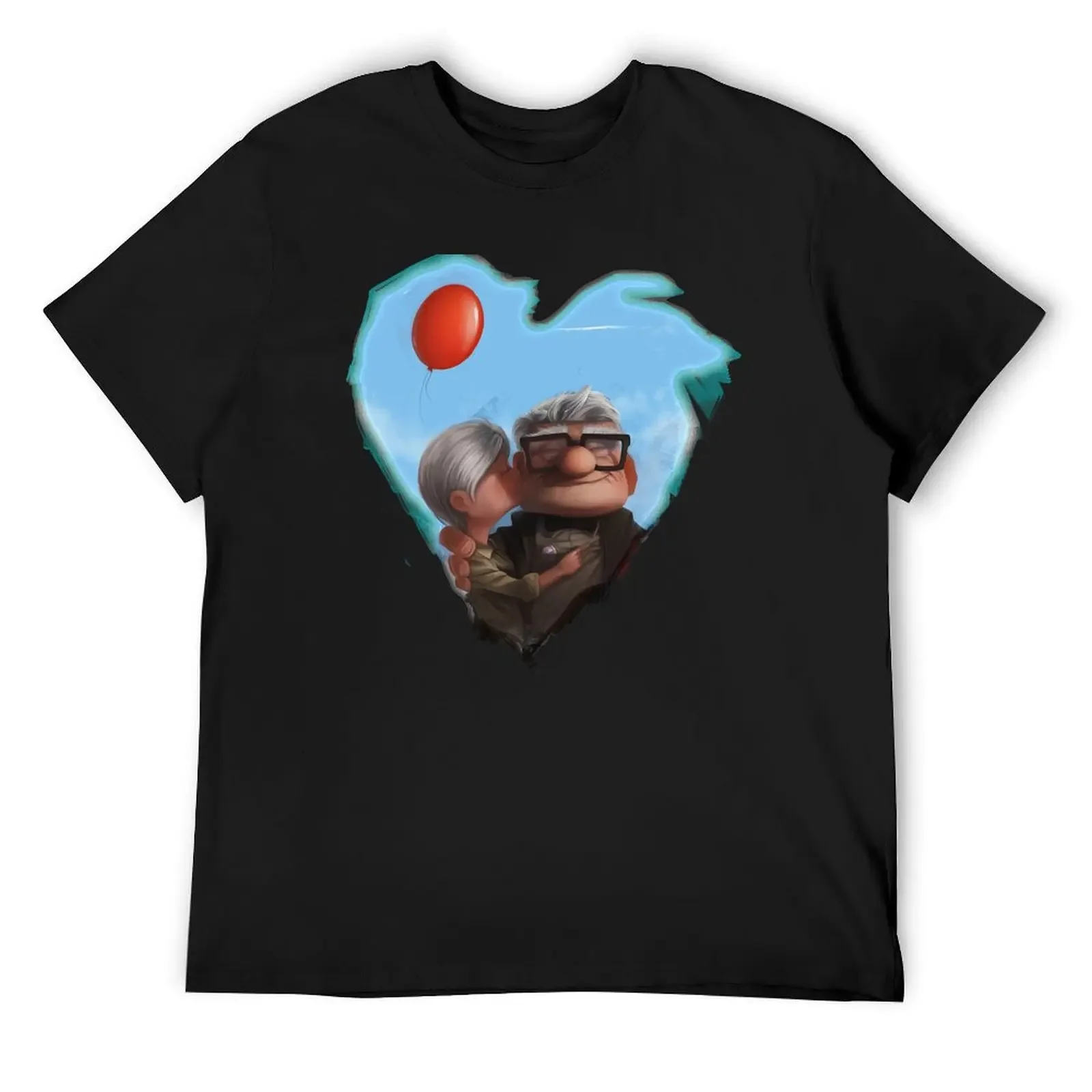 Футболка Ellie and Carl Up Movie-Up черная блузка хлопковые футболки с рисунком корейская