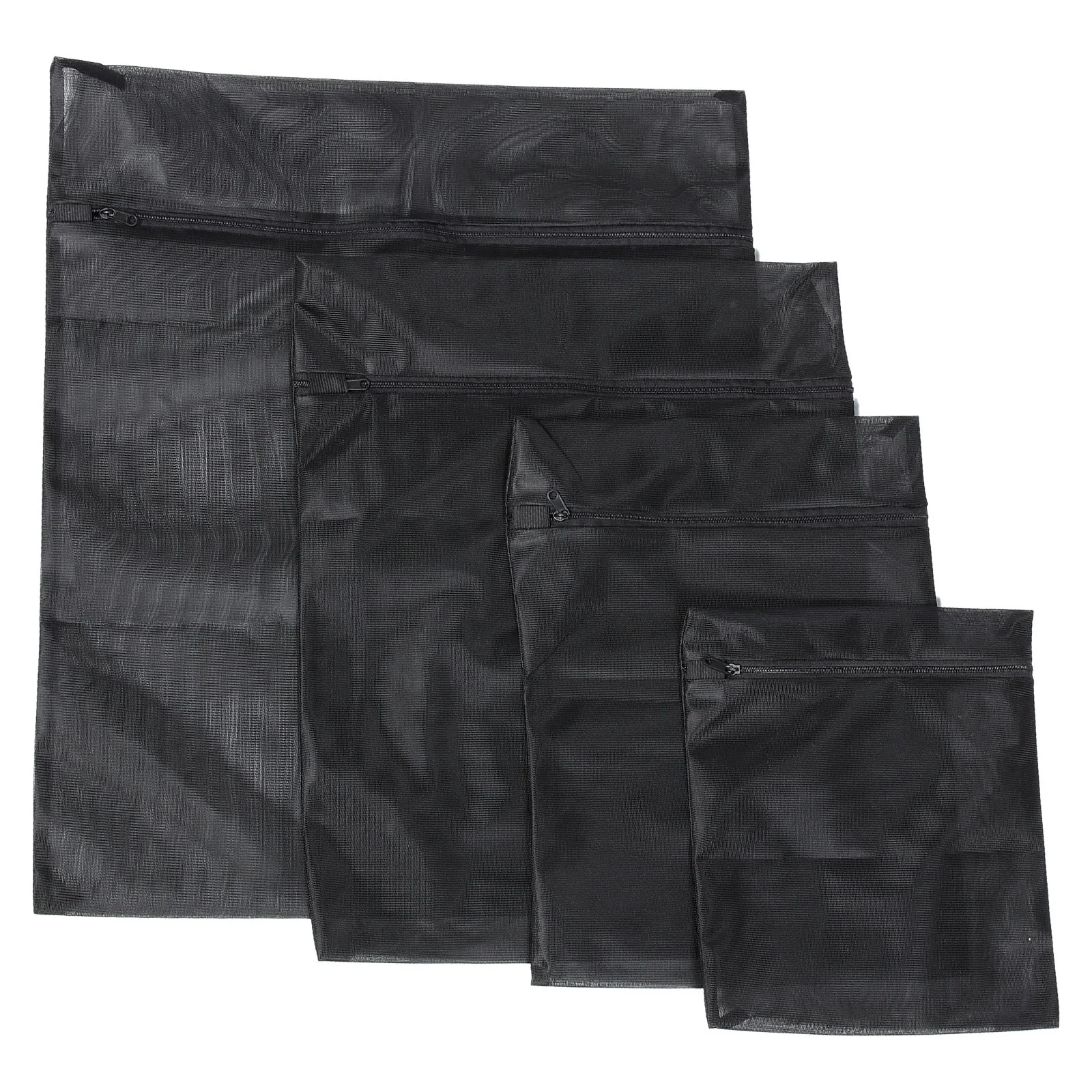 

Four Piece Set Garment Bags Laundry Mesh Washing Machine Net Organizer Polyester Zipper Pouch