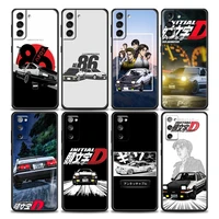 japan initial d phone case for samsung galaxy s7 s8 s9 s10e s21 s20 fe plus ultra 5g soft silicone