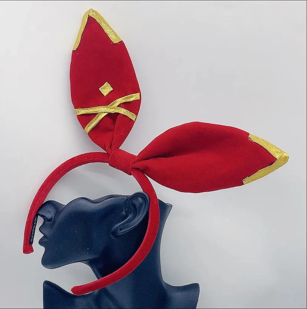 Аниме Genshin ударный Янтарный ободок для волос Косплей Реквизит аксессуары милый