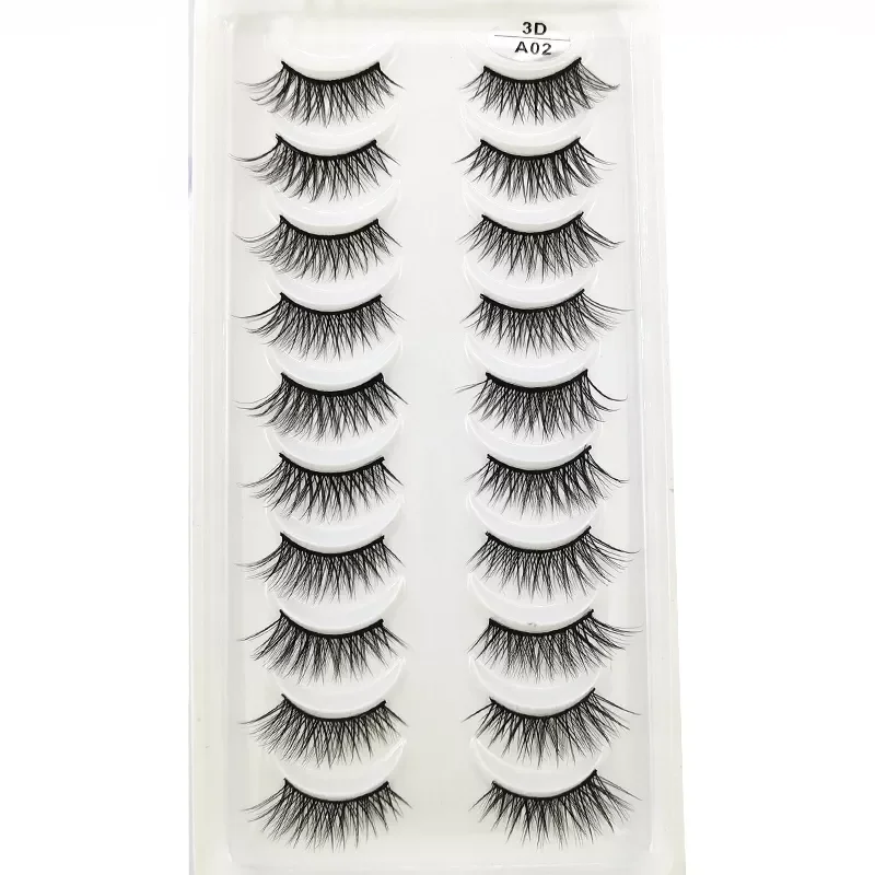 

NEW IN Pairs Half Eye Lashes Natural False eyelashes Handmade 3D Mink Lashes wholesale Makeup Tools Reusable Short Eyelash Exten