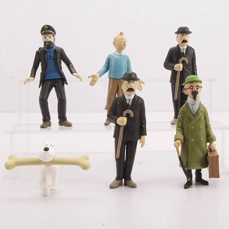 S Tintin Milou Dupont Pvc Toys Gifts For Kids