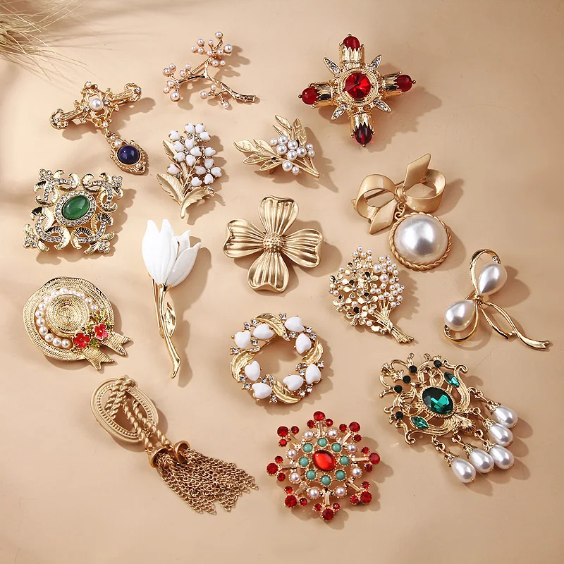 Женская Винтажная брошь в стиле барокко | Украшения и аксессуары