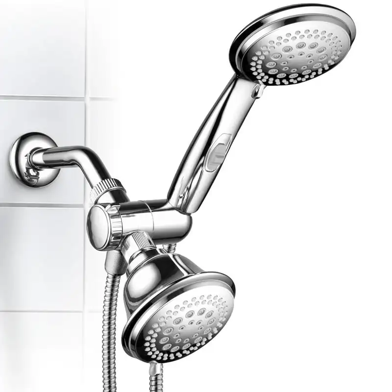 

Ultra-Luxury 42-Setting 3-Way Shower Combo Showerheads & Handheld, Chrome