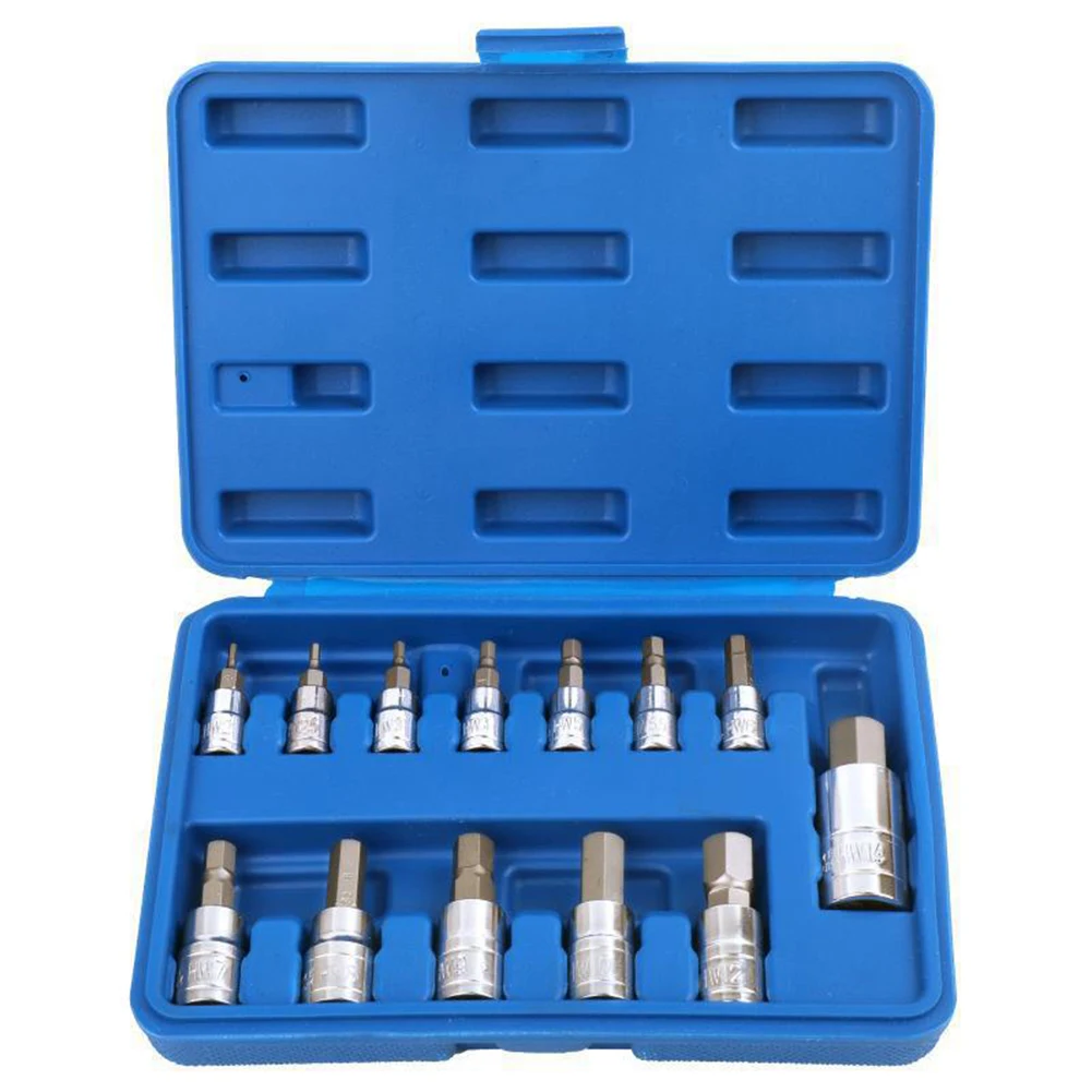 

Sturdy and Dependable Hex Bit Socket Set Crafted with Alloy and Chrome Vanadium Steel Ensures Longevity and Durability