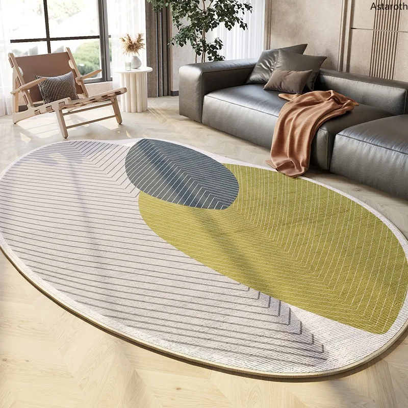

2021 New Modern Minimalist Special-Shaped Living Room Carpet Dirty-Resistant Sofa Coffee Table Cloakroom Irregular Floor Mat Hom