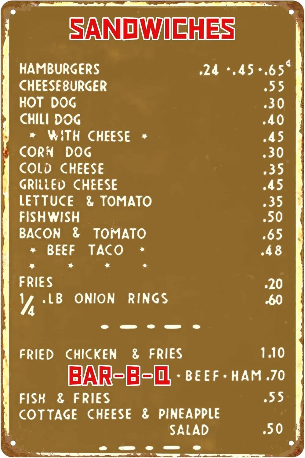 Vntge Plque Wll rt Tn Sgn Dner Menu Resturnt Decor Ретро Sgns 50s Decorton Забавный домашний Ktchen Lunch Gfts 8 X 12 nc