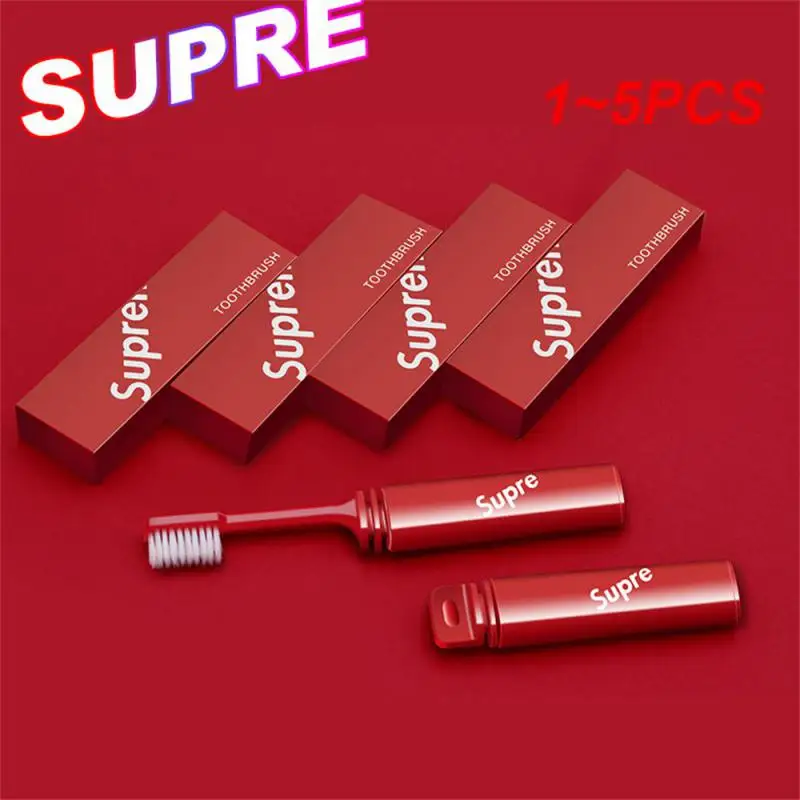 

1-5 шт., портативные складные бамбуковые зубные щётки