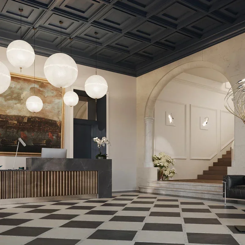 Скандинавские креативные светодиодные подвесные светильники в виде Луны лампы