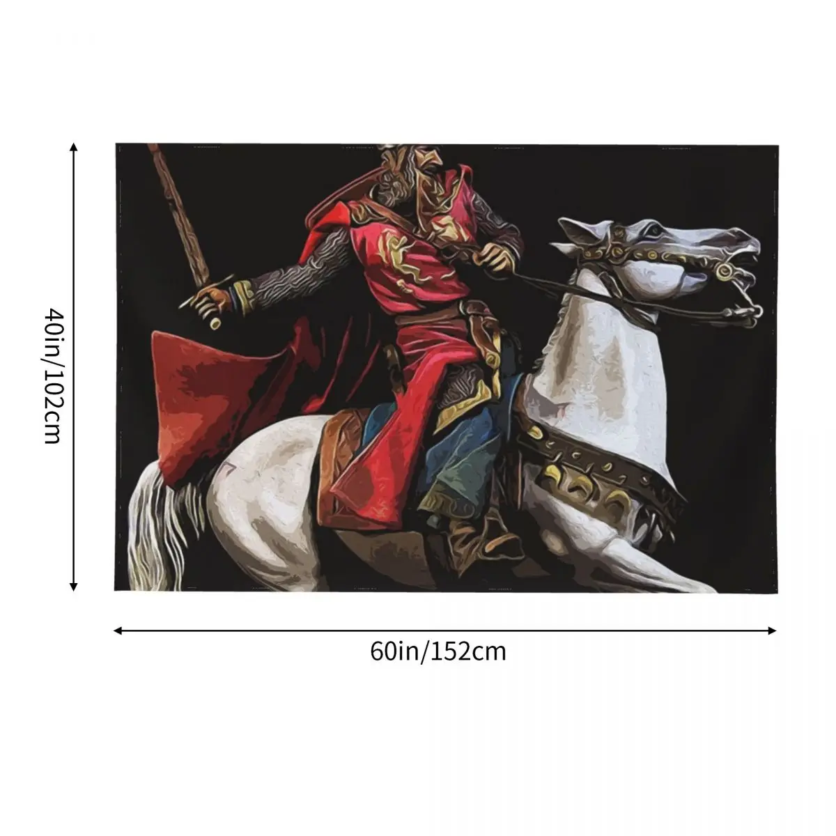 Средневековый рыцарь гобелен декор комнаты для девочек художественная роспись