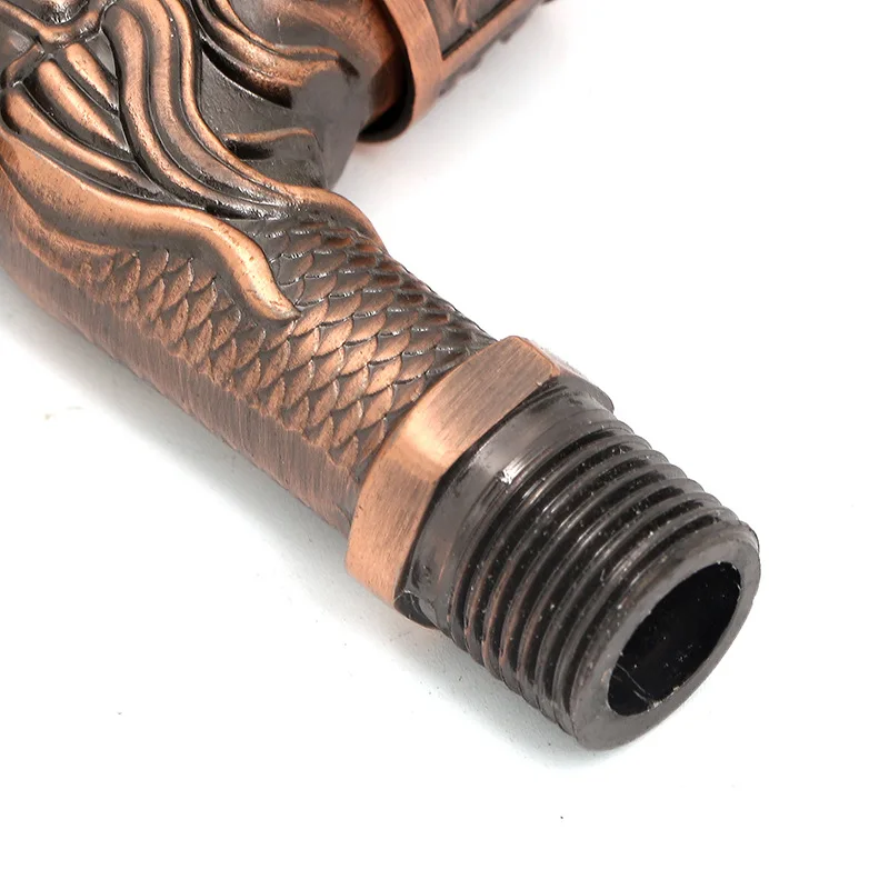 Садовый смеситель для ванной настенный кран античный цинковый сплав