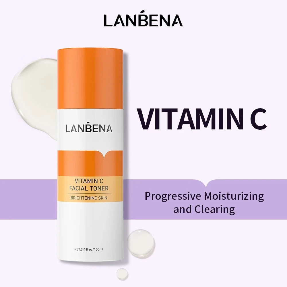 

LANBENA Face Toner Facial Vitamin C Whitening Moisturizing Shrink Pores Anti-Wrinkle Toner Serum Brightening Skin Care Products