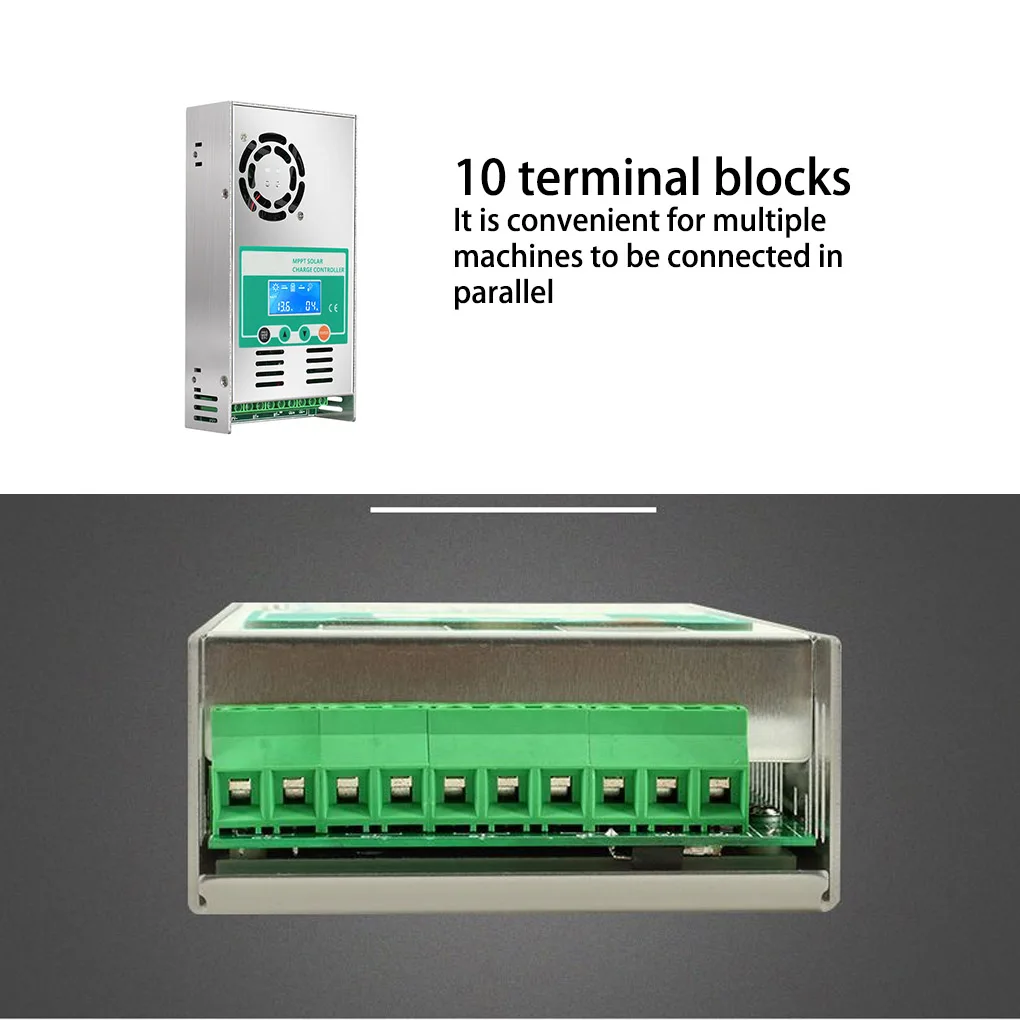 

60A Solar Charger Controller Backlight Panel Battery Regulator RV Caravans