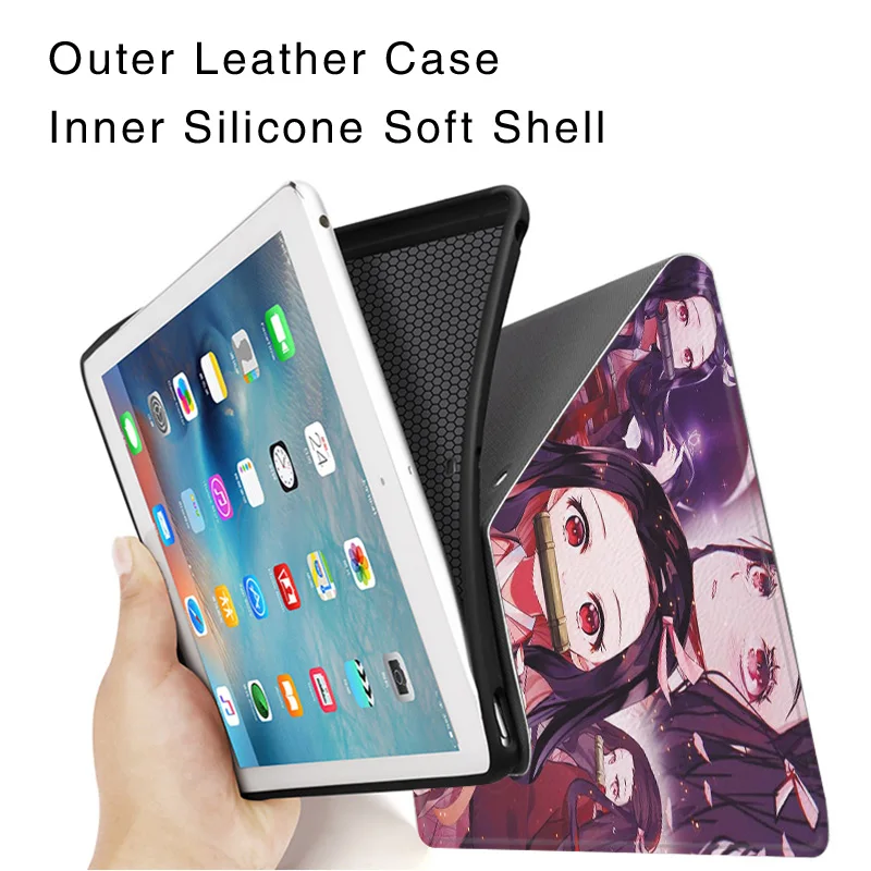 Чехол Kamado Nezuko в стиле аниме для Samsung Galaxy Tab A7 Lite чехол 8 4 дюйма S9 Plus чехол-подставка